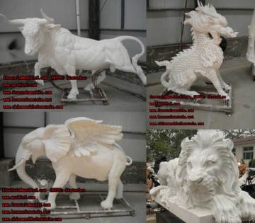 Marble Horse Sculptures