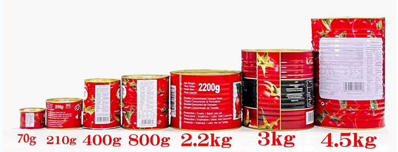 Chinese Manufacture Low Price Canned 28-30% Brix Organic Canned Tomato Paste