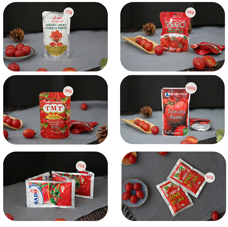 Sachet Tomato Paste 56g, 70g