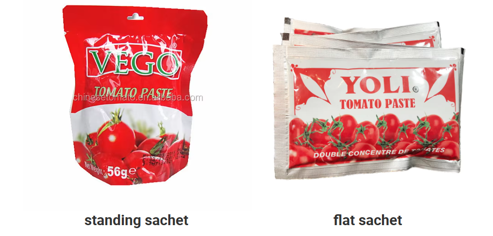 Sachet Tomato Paste 56g, 70g