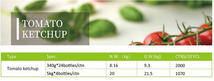 340g tomato ketchup
