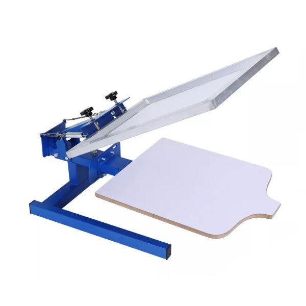 1 color 1 station screen printer