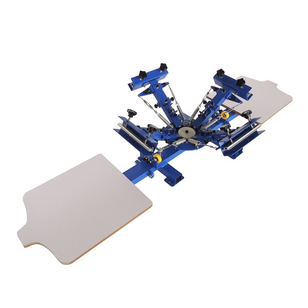 4 color and 2 station screen printer with Micro-Registration