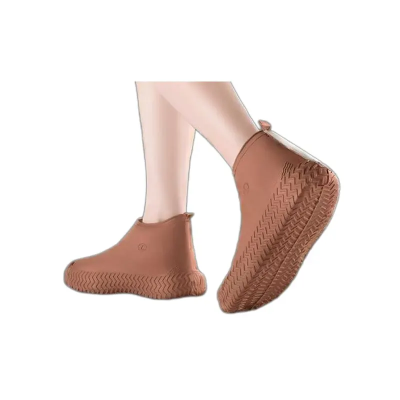 Silicone Shoe Covers Brown Waterproof S-XL, SS2601