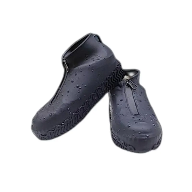 Black Silicone Shoe Covers Waterproof Rain, SS2604