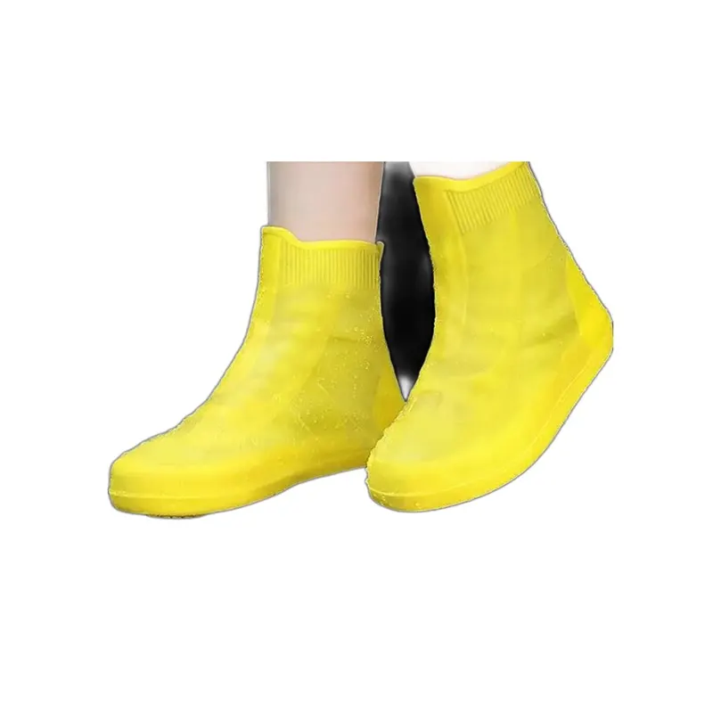 Yellow TPE Shoe Covers Waterproof Tall S-XXL, TS2601