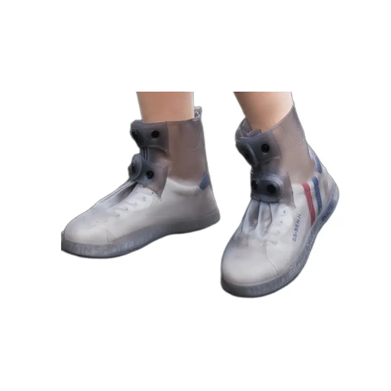 Clear TPE Shoe Covers with Buckle Strap, TS2602