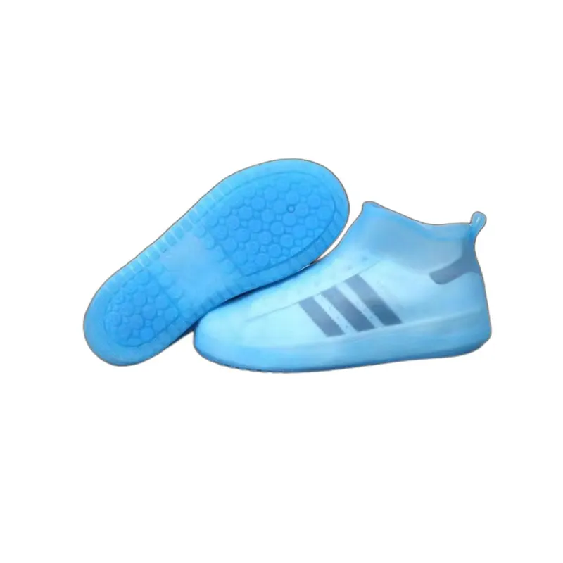 Blue TPE Shoe Covers Waterproof Pair, TS2605
