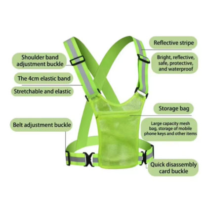High Visibility Adjustable Reflective Safety Vest, High Visibility Adjustable Reflective Safety Vest