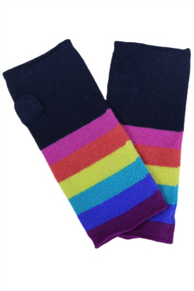Cashmere Mitten with Rianbow colors