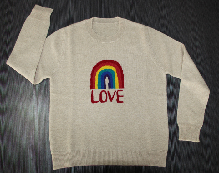 Rainbow Intarsia Kids Circle Set
