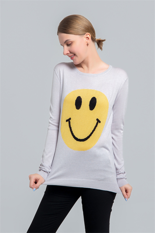 Silk cashmere intarsia sweater Silk cashmere intarsia sweater