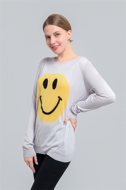 Silk cashmere intarsia sweater Silk cashmere intarsia sweater