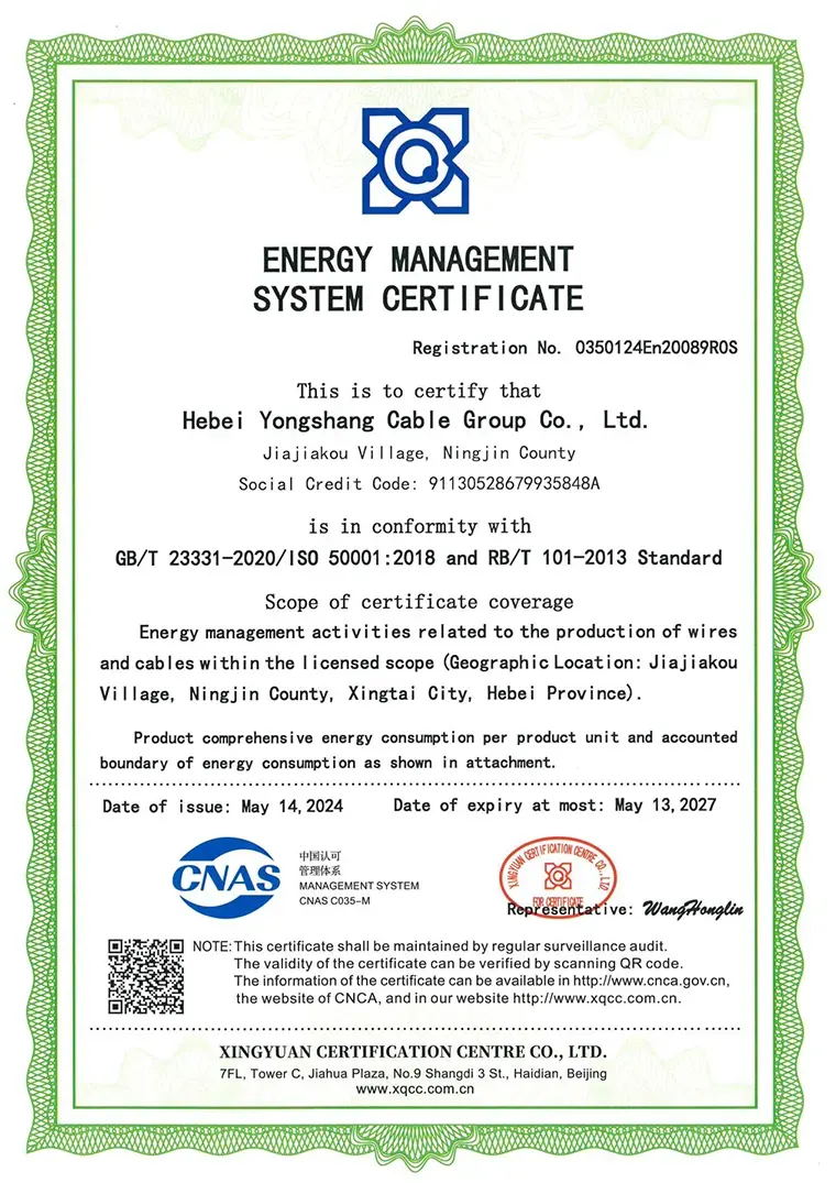 Achieves ISO 50001 Energy Management System Certification Achieves ISO 50001 Energy Management System Certification